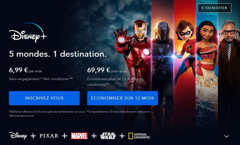 Accueil Disney plus