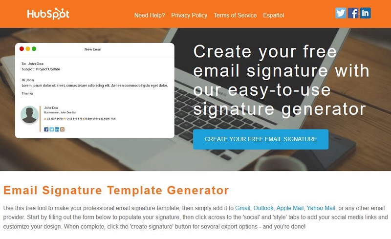 hubspot email signature