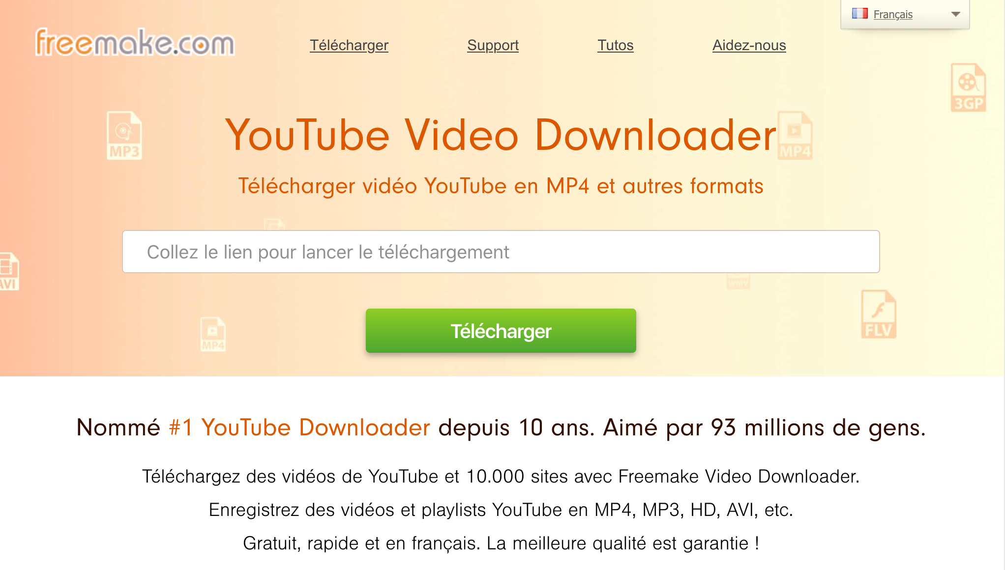 Freemake.com - téléchargement de vidéos YouTube